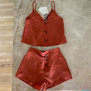 Orange two piece set